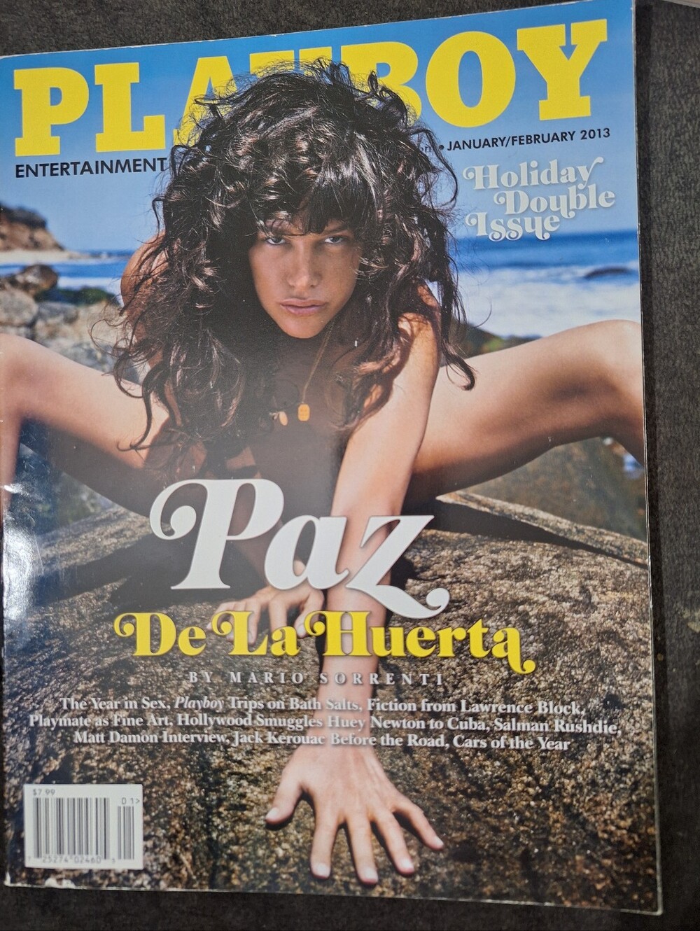PLAYBOY January/February 2013 Holiday Issue Featuring Paz De La Huerta